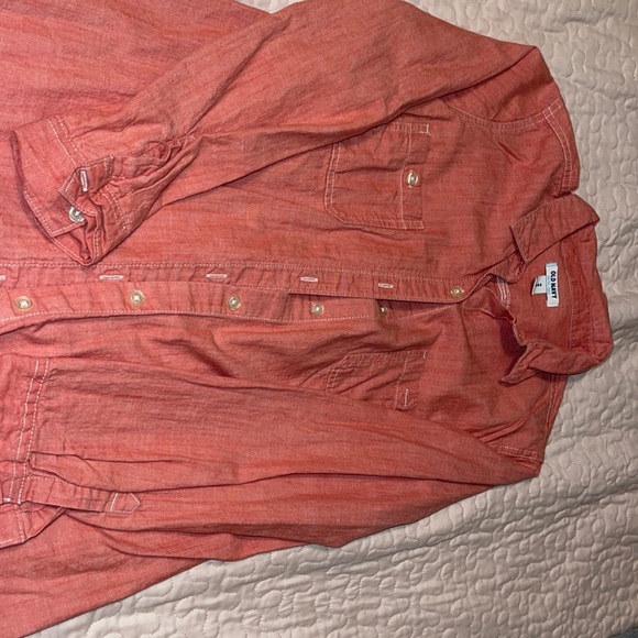 Old Navy Light Pink Button Down Size M Shirt - Picture 4 of 4